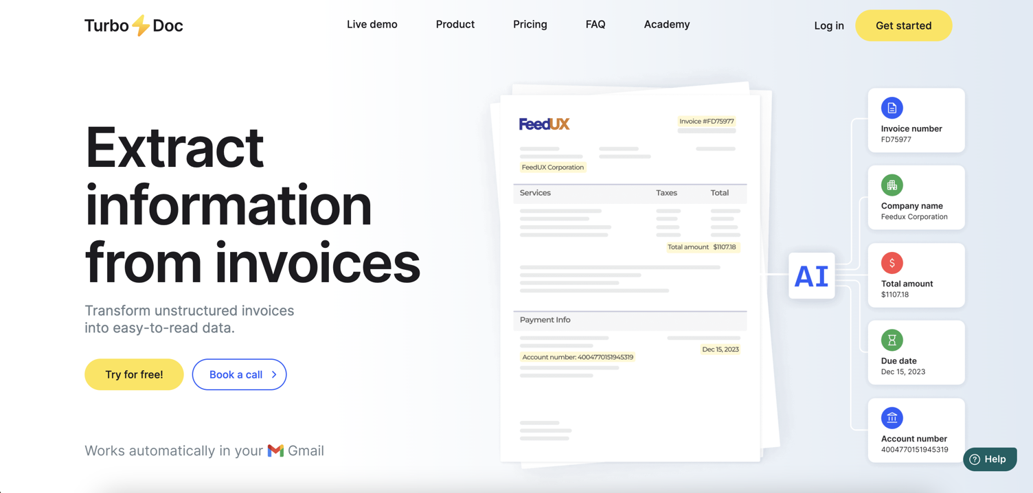 TurboDoc Start Page