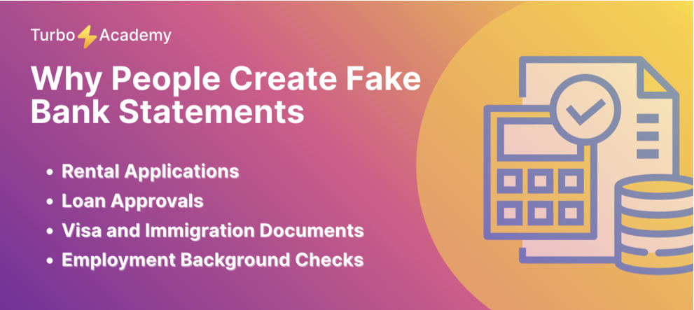Fake bank statement template with editable fields