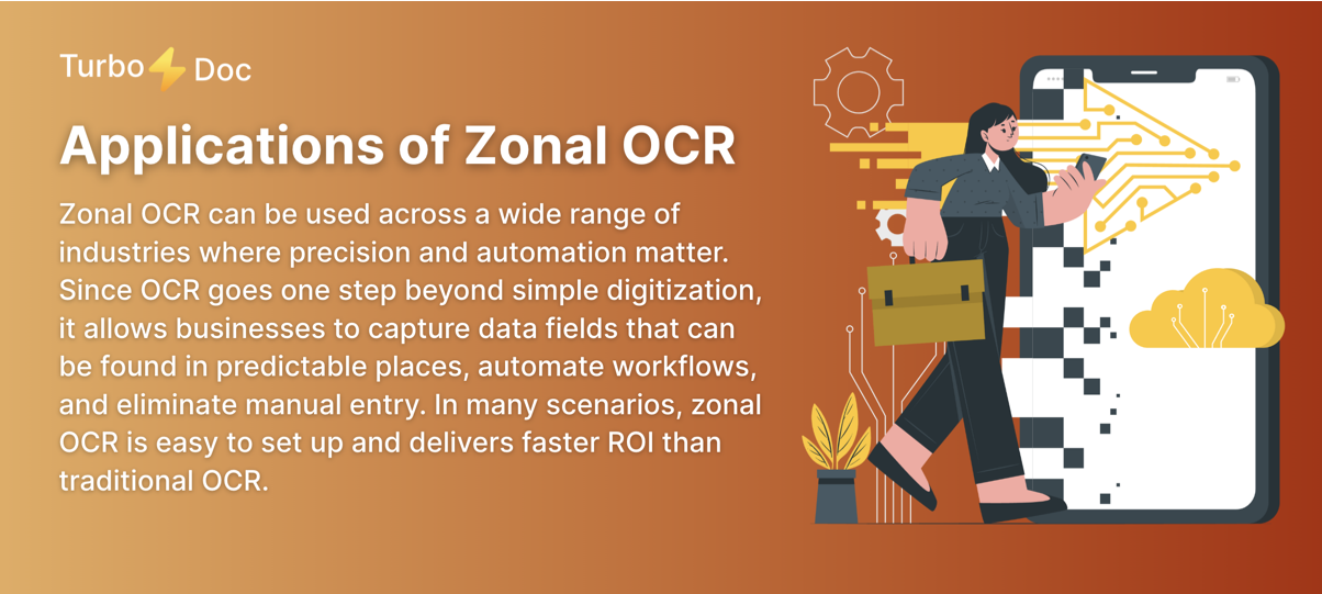 OCR zone data extraction from invoices and receipts