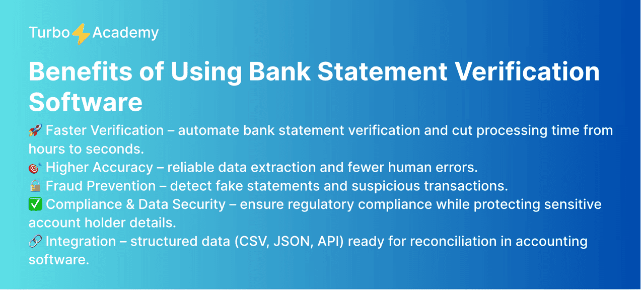 AI-powered tool checking transaction data in bank statements